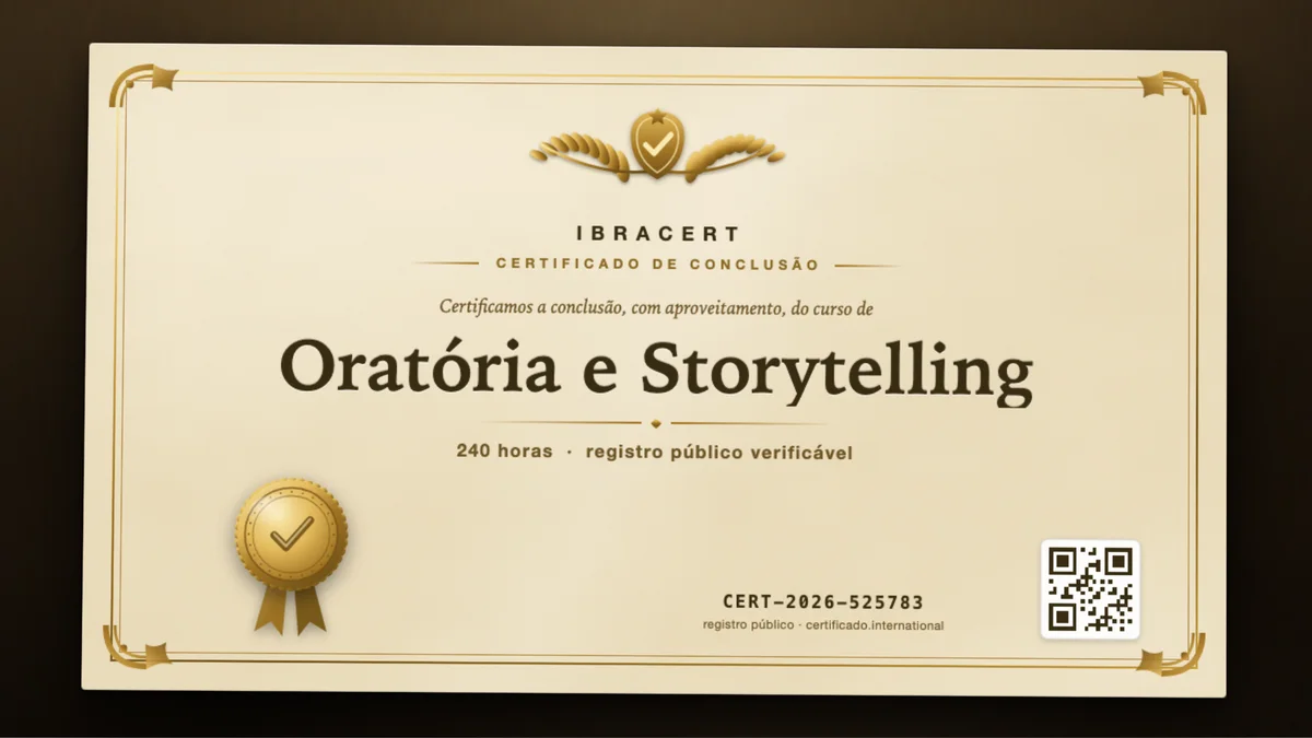 Capa do curso Oratória e Storytelling