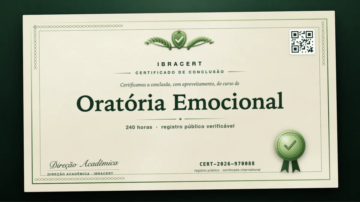 Capa do curso Oratória Emocional