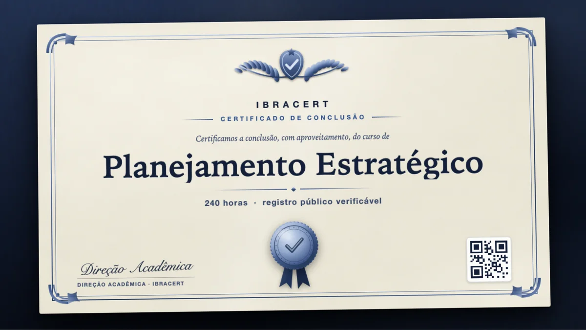 Capa do curso Planejamento Estratégico