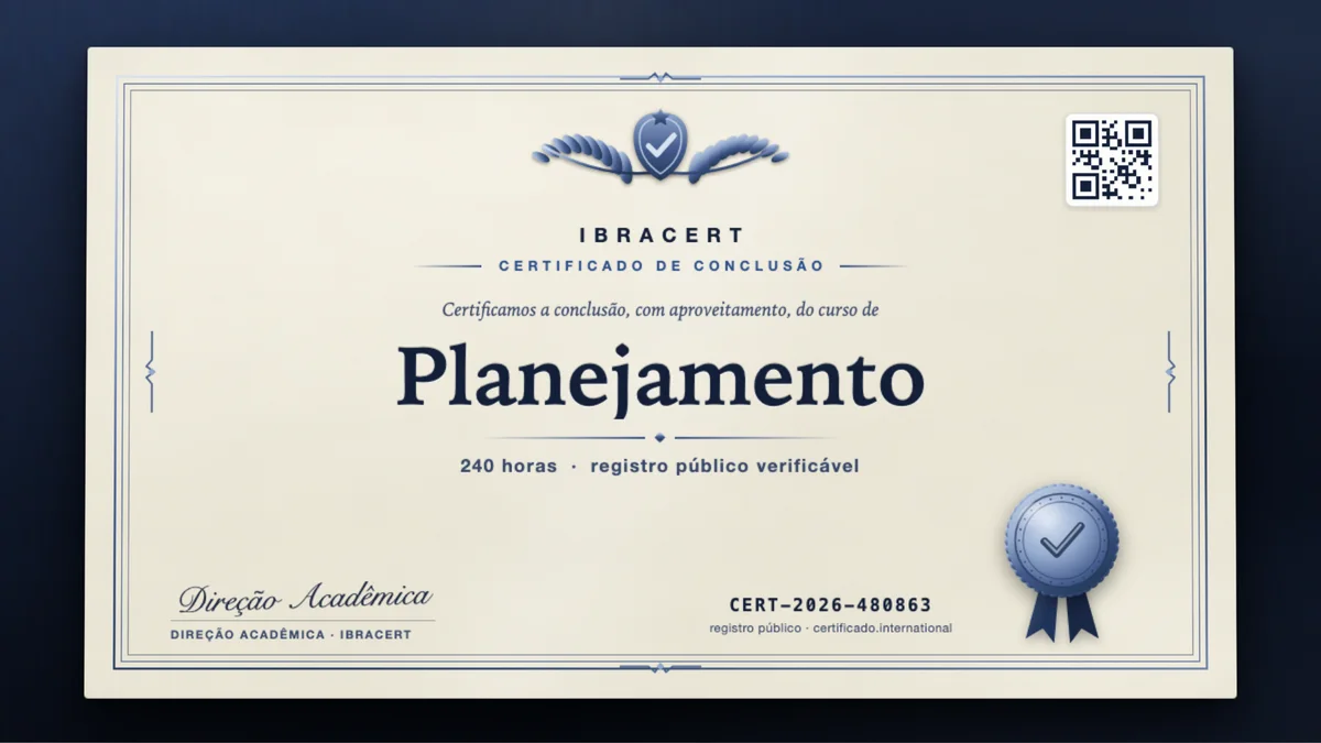 Capa do curso Planejamento