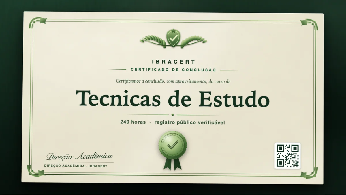 Capa do curso Tecnicas de Estudo