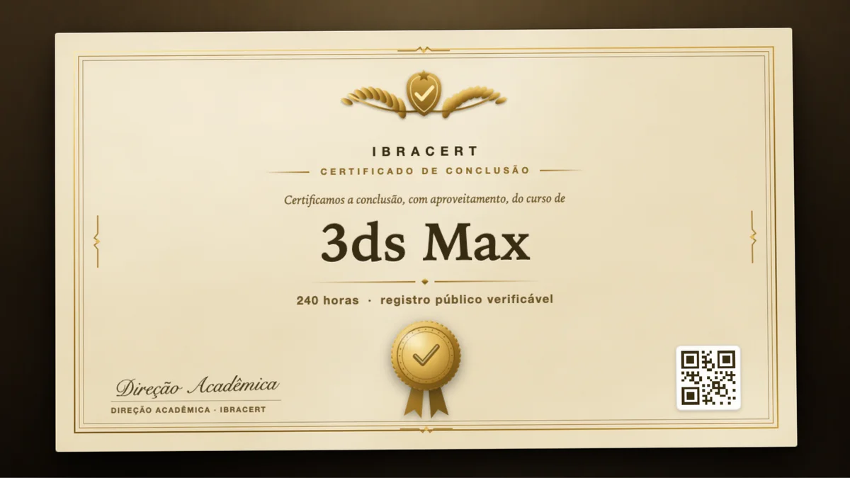 Capa do curso 3ds Max