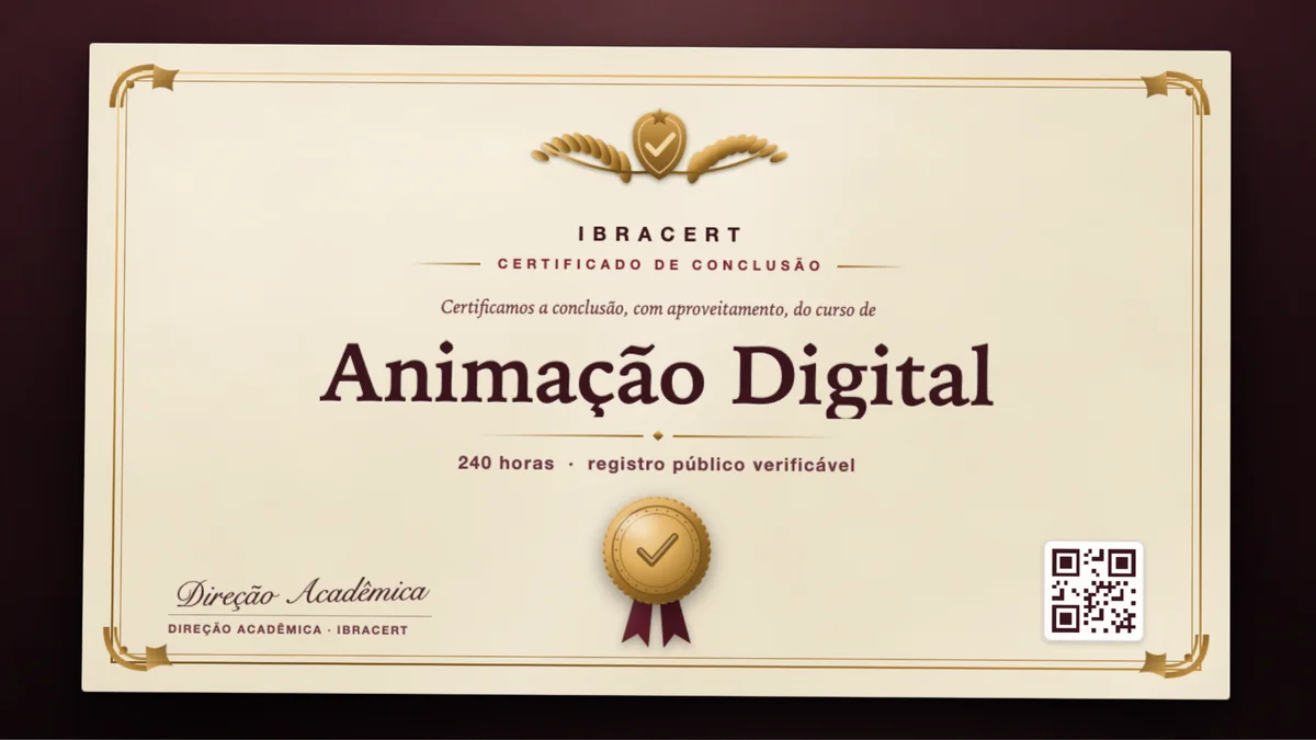 Capa do curso Animação Digital