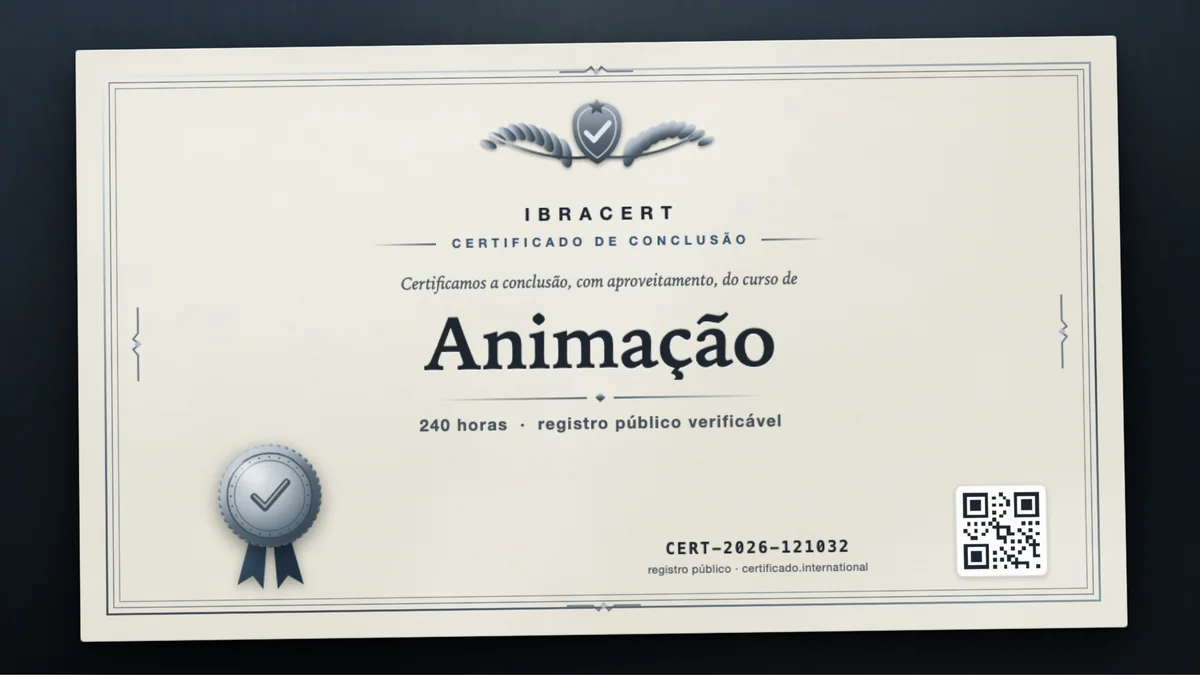 Capa do curso Animação