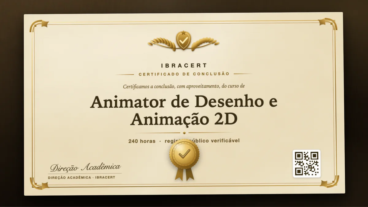 Capa do curso Animator de Desenho e Animação 2D