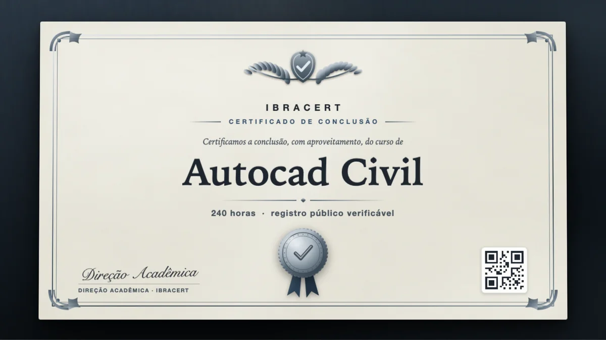 Capa do curso Autocad Civil