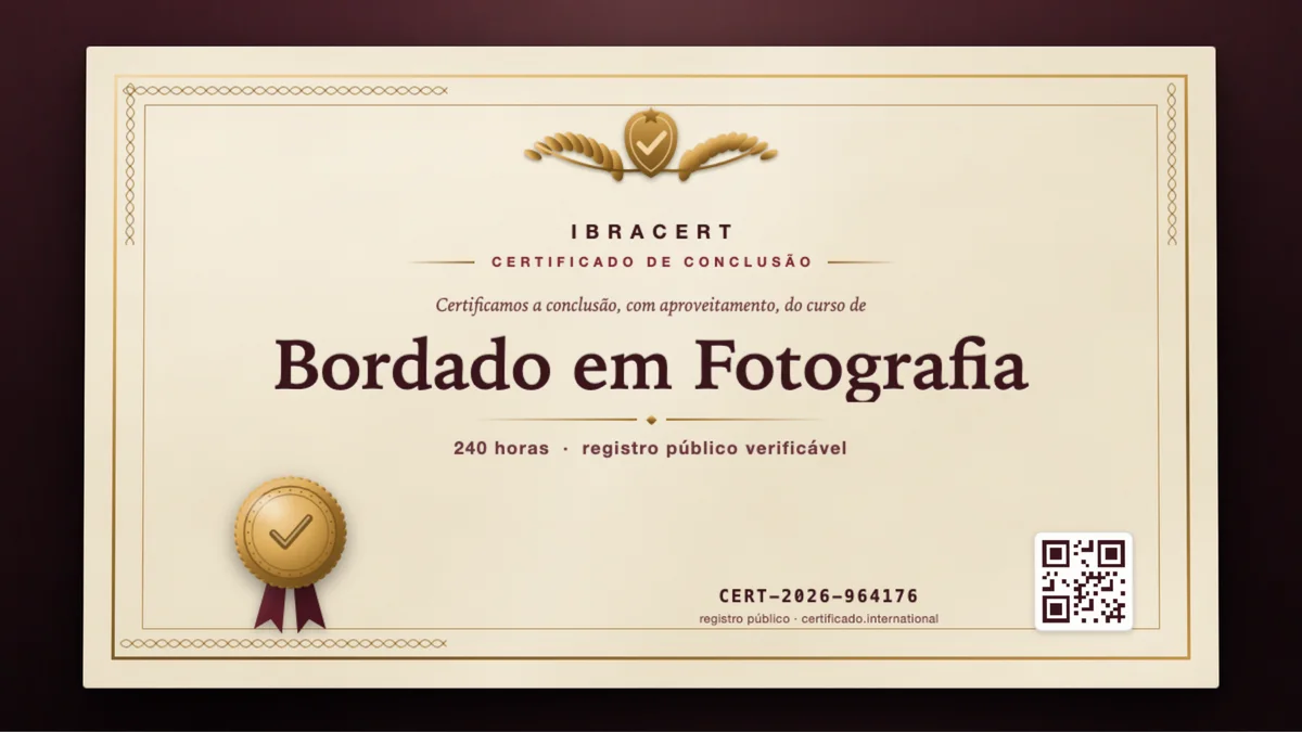 Capa do curso Bordado em Fotografia