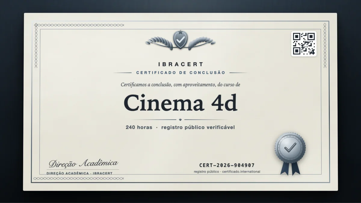 Capa do curso Cinema 4d
