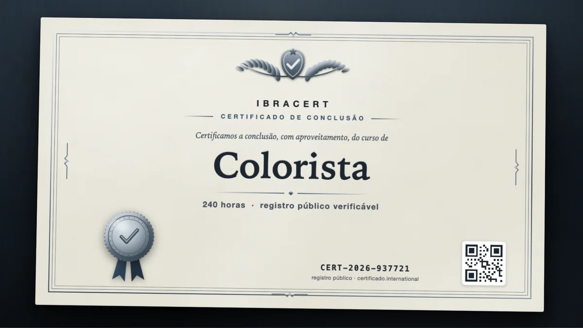 Capa do curso Colorista