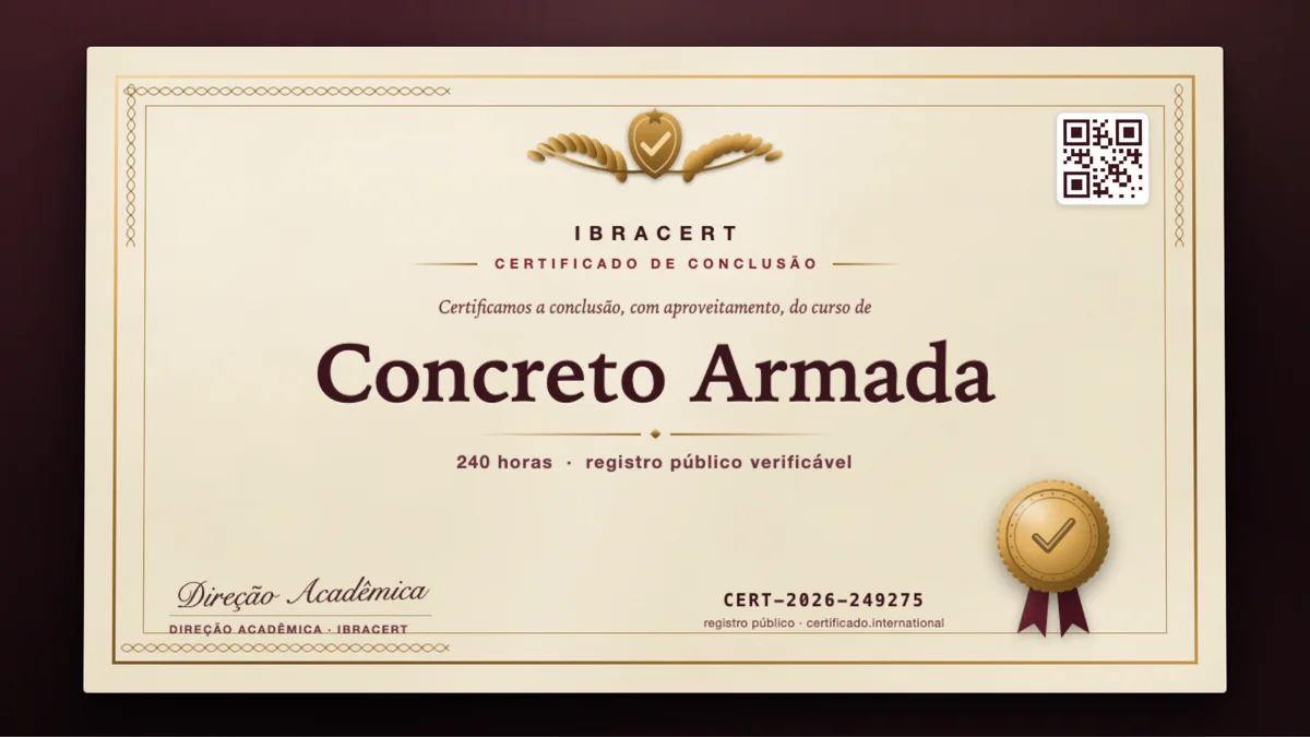 Capa do curso Concreto Armada