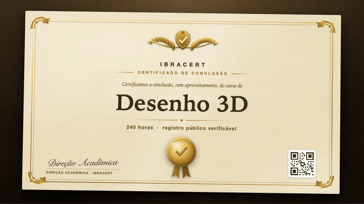 Capa do curso Desenho 3D