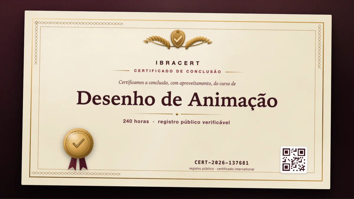 Capa do curso Desenho de Animação