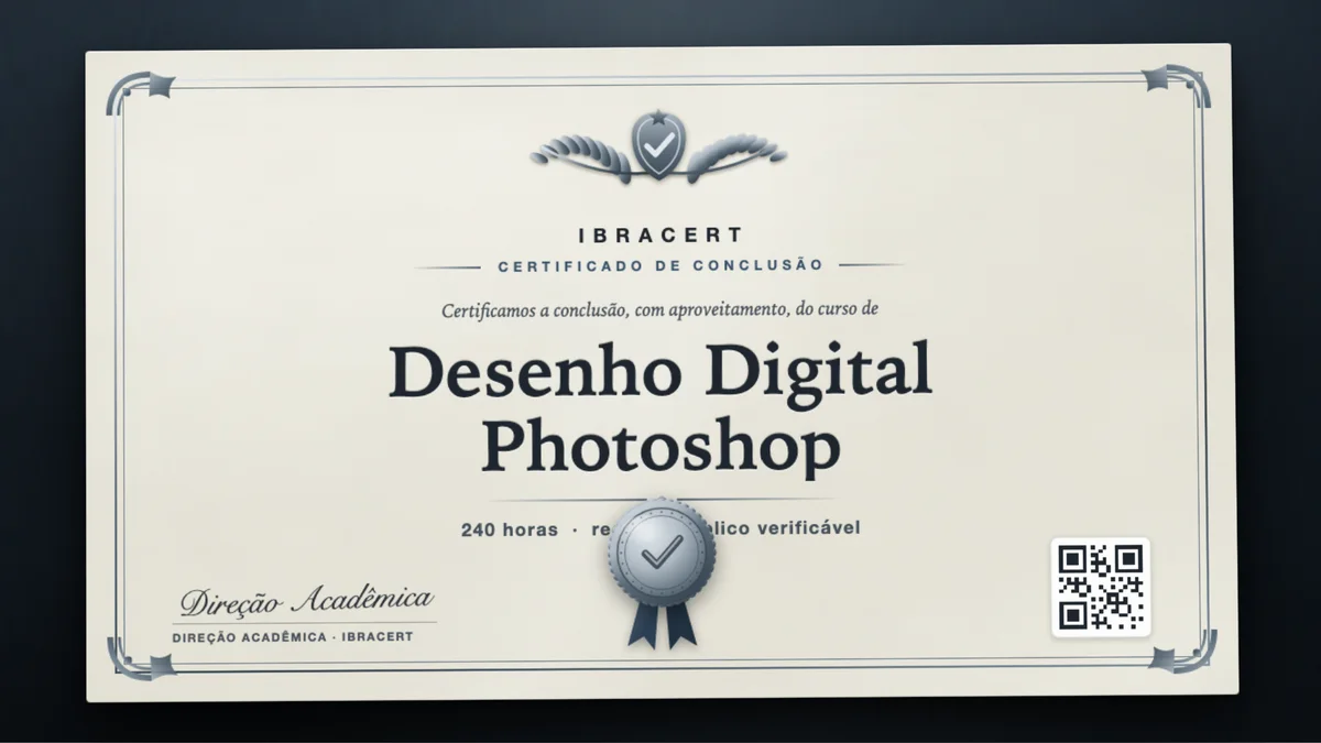 Capa do curso Desenho Digital Photoshop