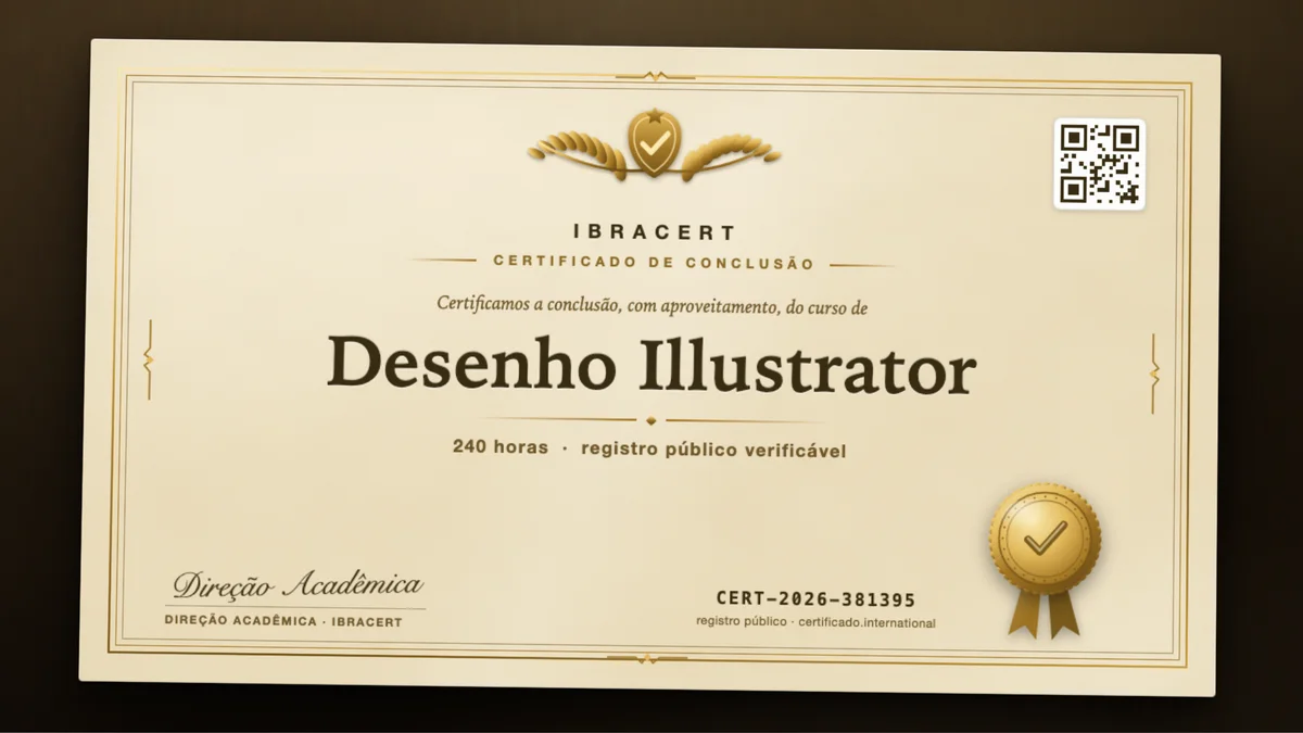 Capa do curso Desenho Illustrator