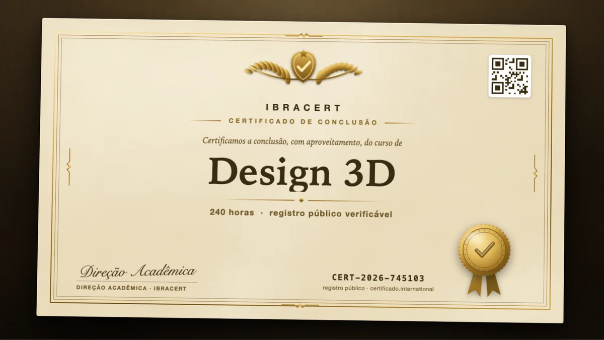 Capa do curso Design 3D