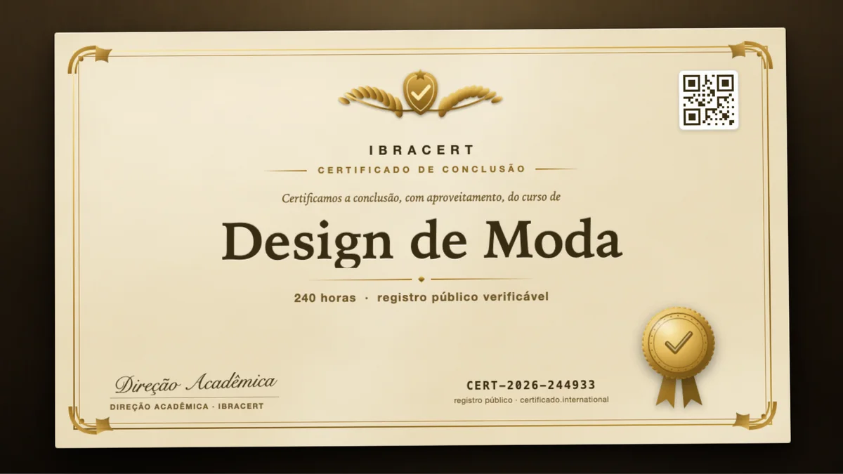 Capa do curso Design de Moda
