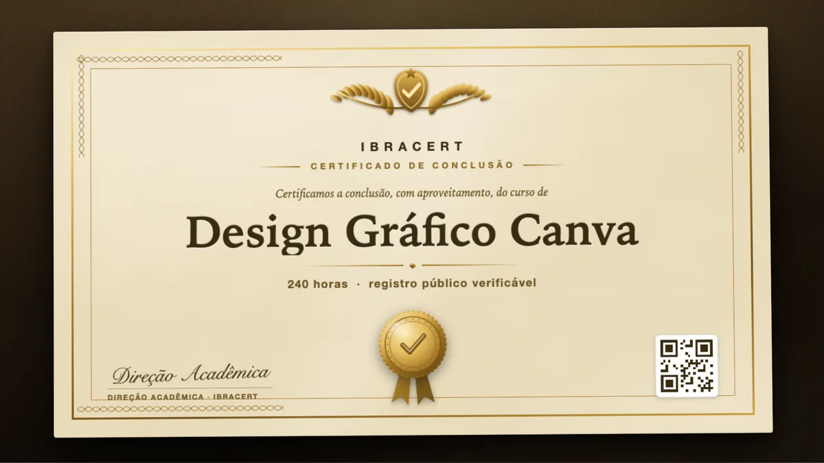 Capa do curso Design Gráfico Canva