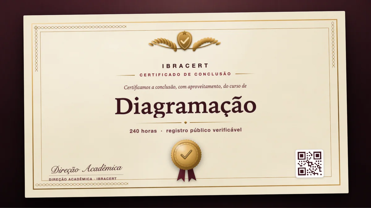 Capa do curso Diagramação