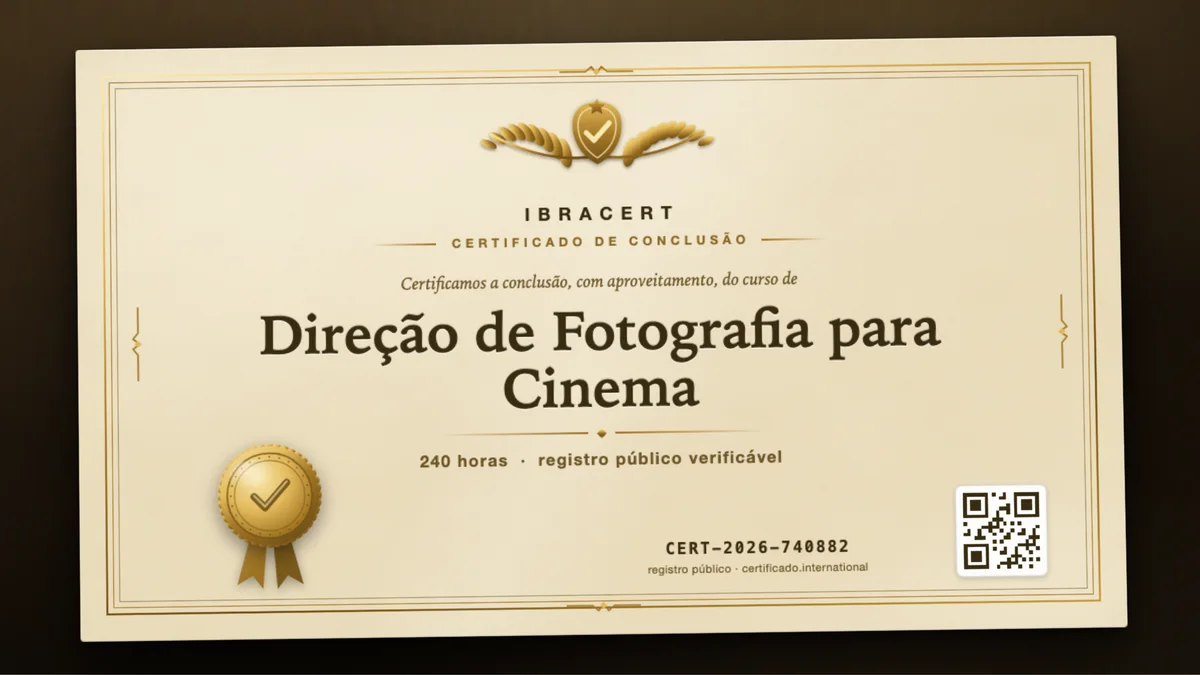 Capa do curso Direção de Fotografia para Cinema