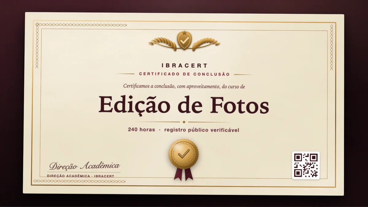 Capa do curso Edição de Fotos
