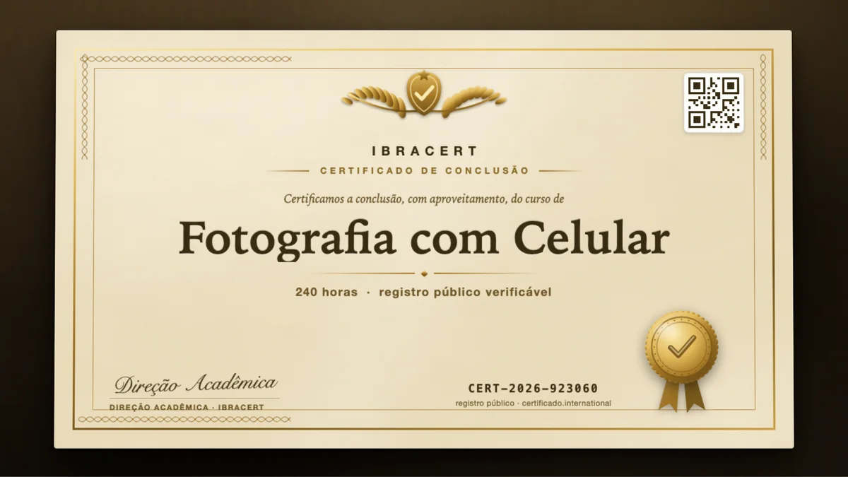 Capa do curso Fotografia com Celular
