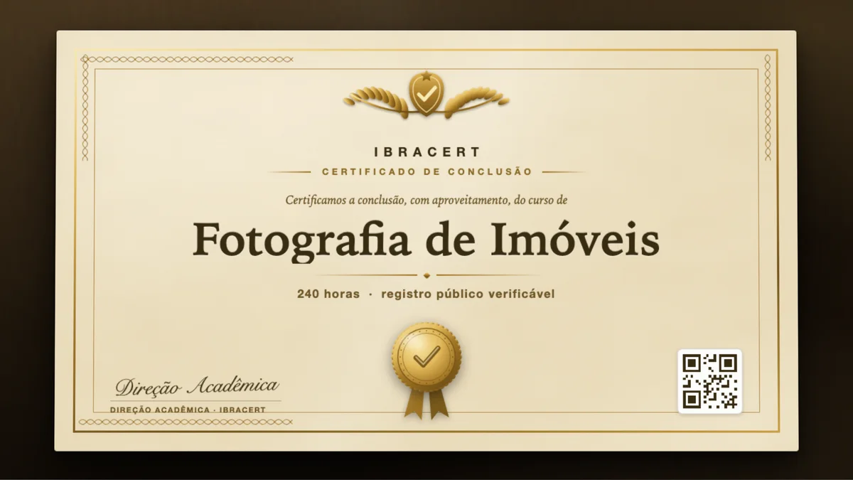 Capa do curso Fotografia de Imóveis