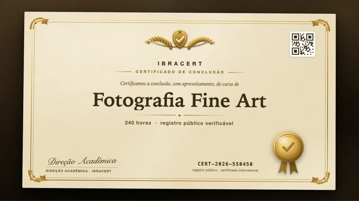 Capa do curso Fotografia Fine Art