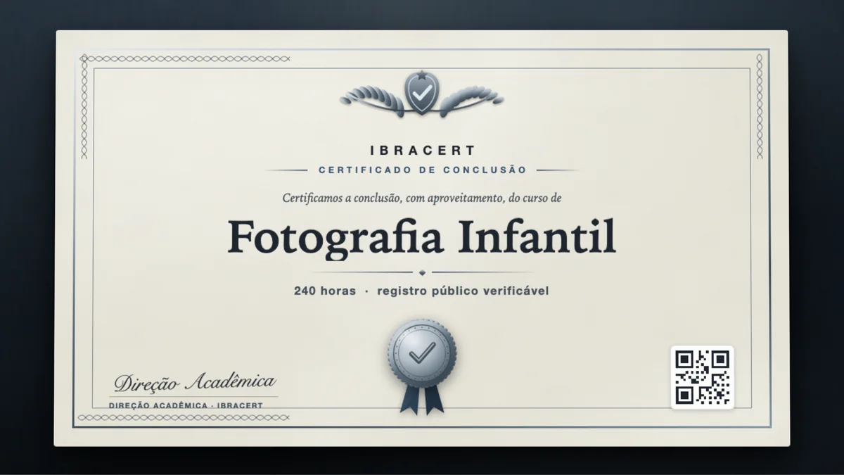 Capa do curso Fotografia Infantil