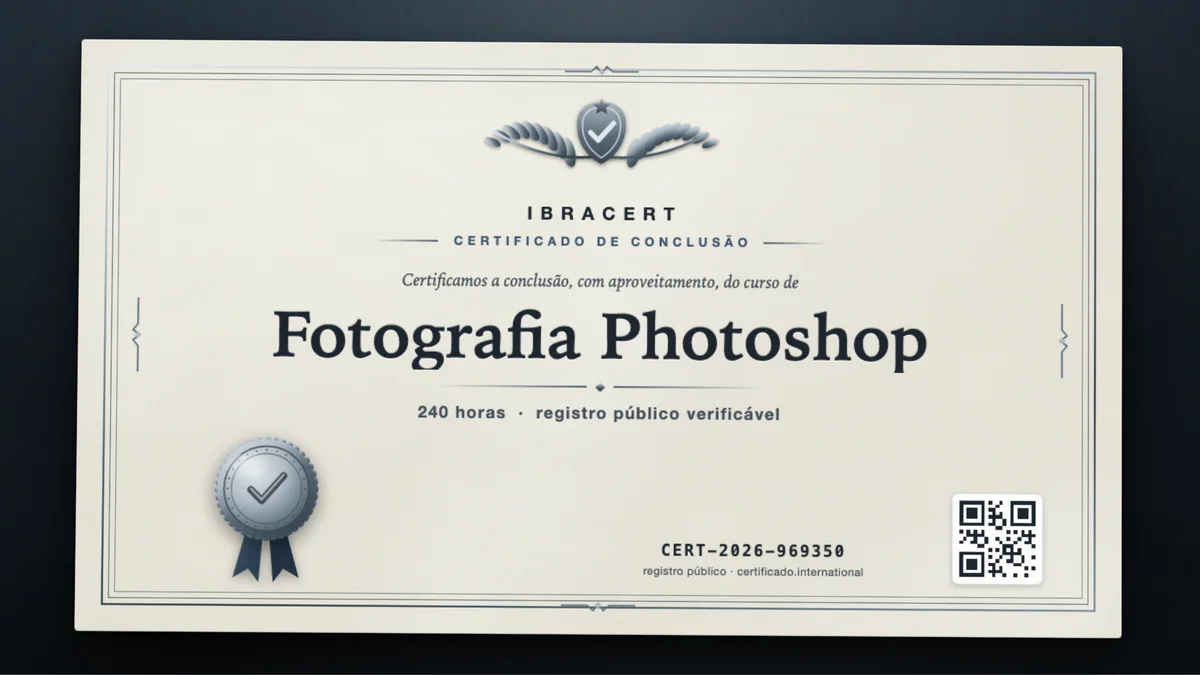 Capa do curso Fotografia Photoshop
