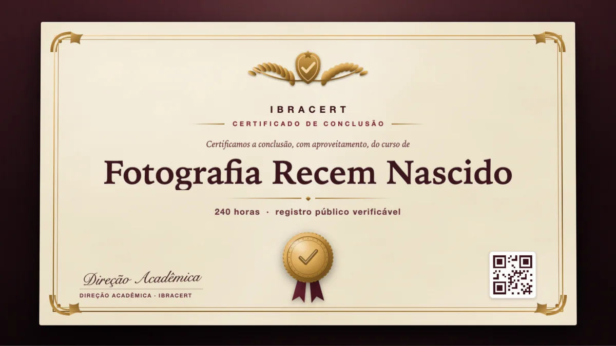 Capa do curso Fotografia Recem Nascido