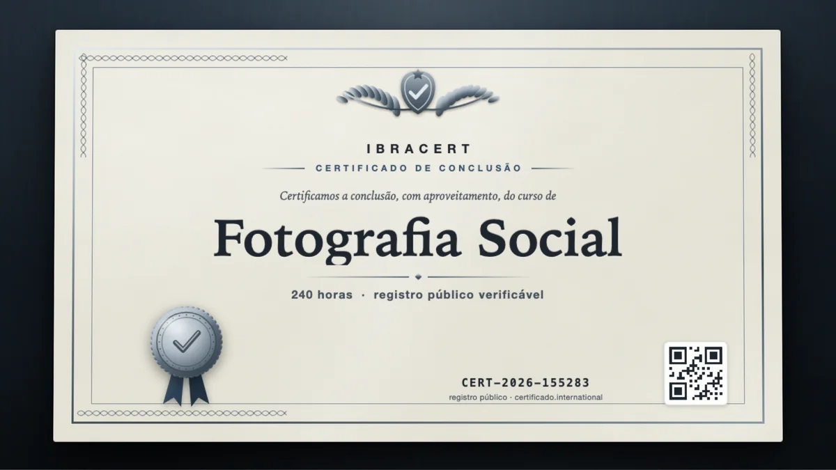 Capa do curso Fotografia Social