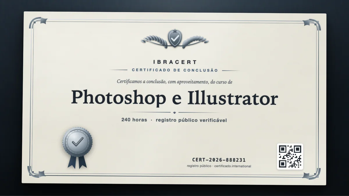 Capa do curso Photoshop e Illustrator
