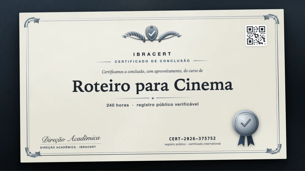 Capa do curso Roteiro para Cinema