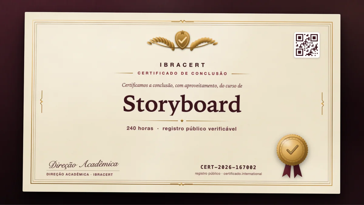 Capa do curso Storyboard