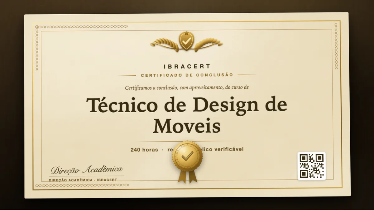 Capa do curso Técnico de Design de Moveis