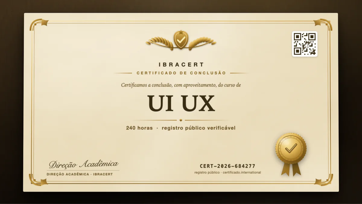 Capa do curso UI UX