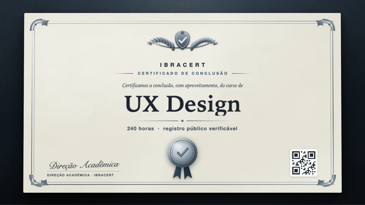 Capa do curso UX Design