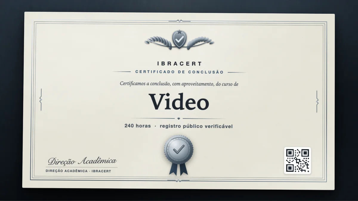Capa do curso Video