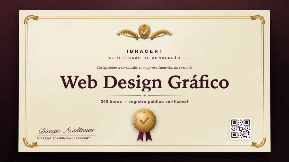 Capa do curso Web Design Gráfico
