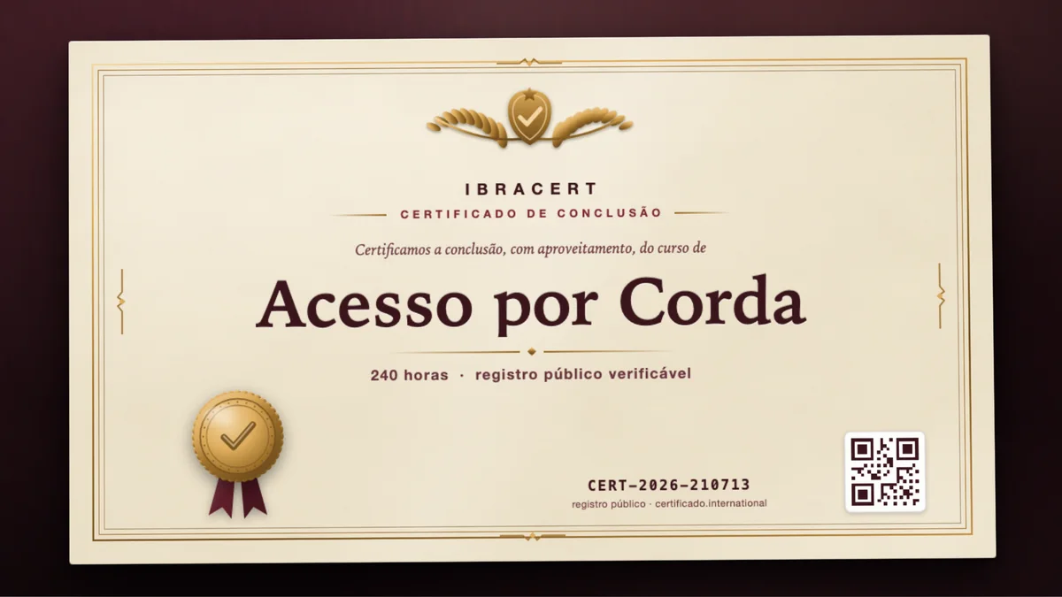 Capa do curso Acesso por Corda