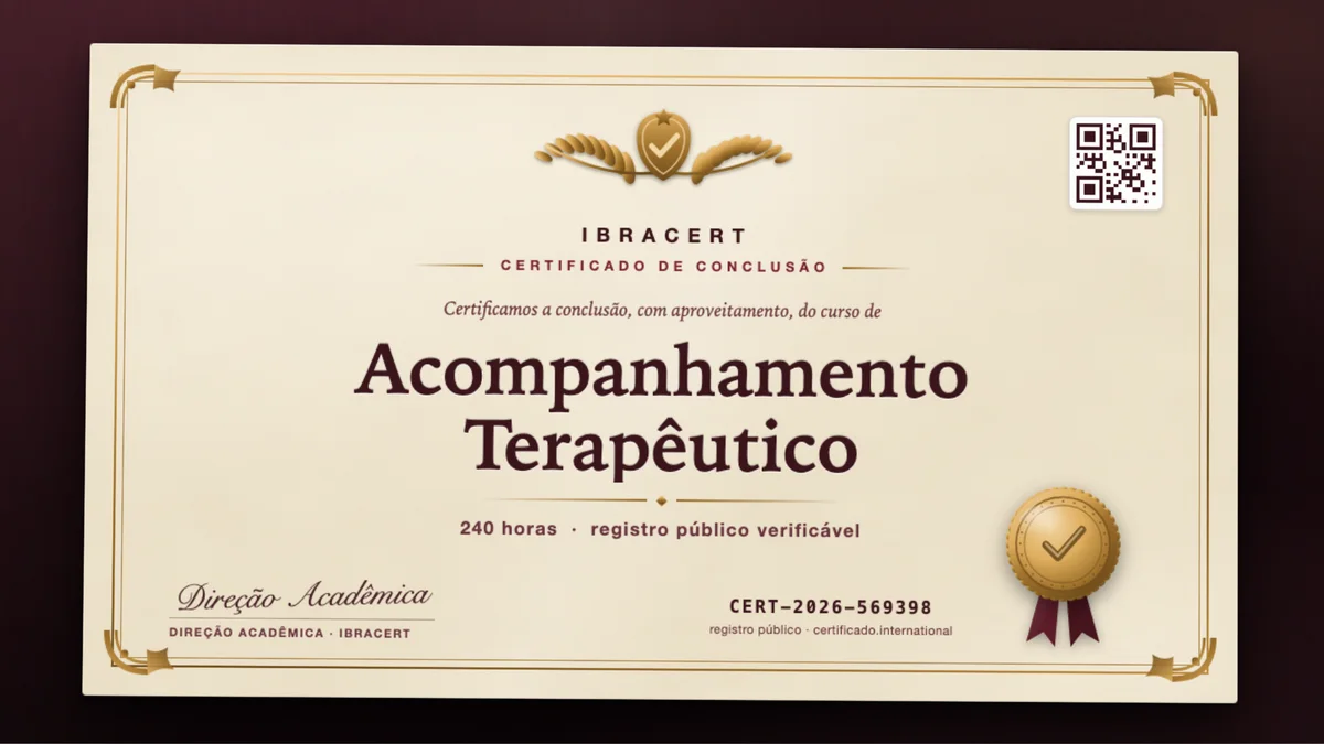 Capa do curso Acompanhamento Terapêutico