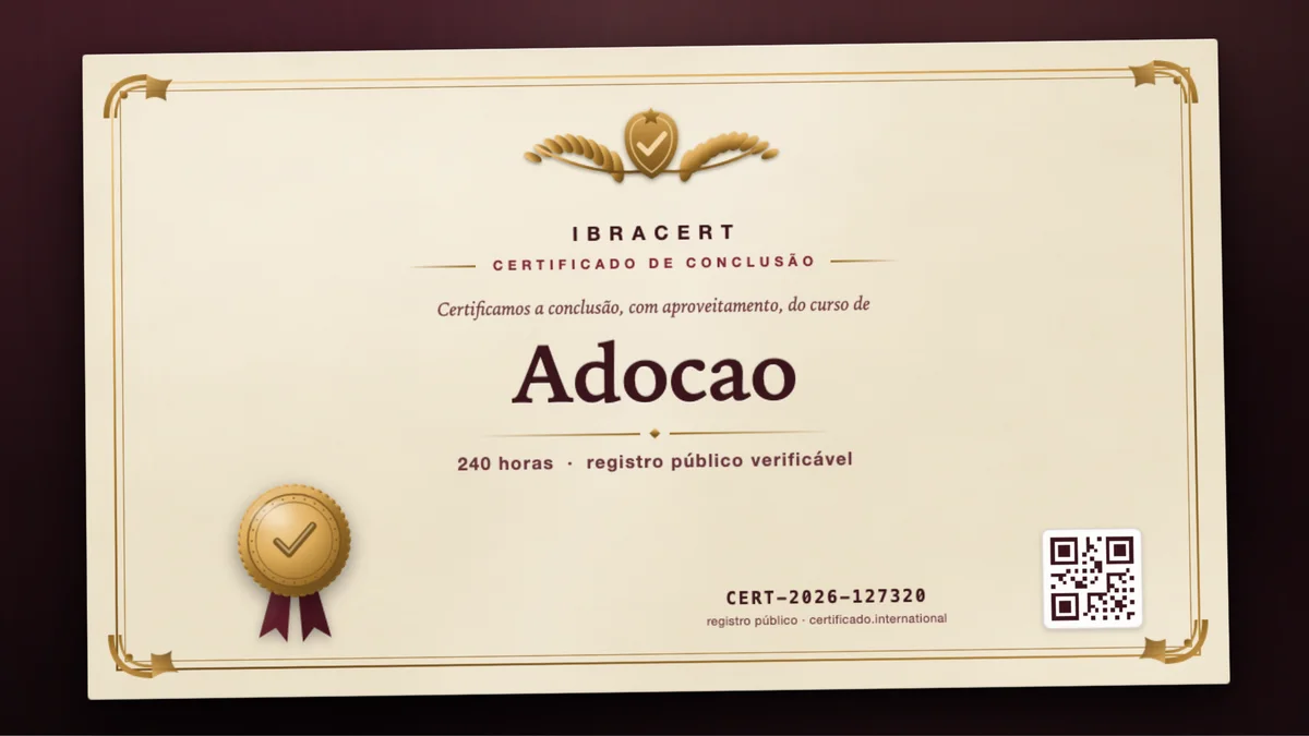 Capa do curso Adocao