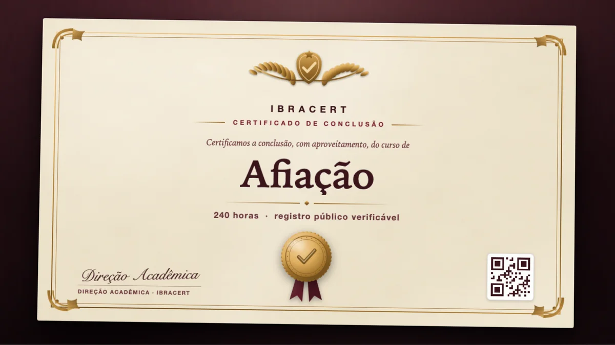 Capa do curso Afiação
