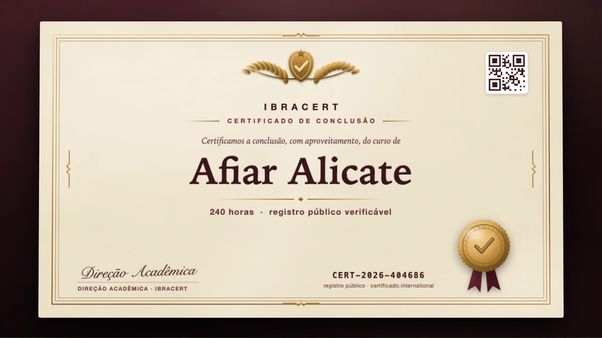 Capa do curso Afiar Alicate