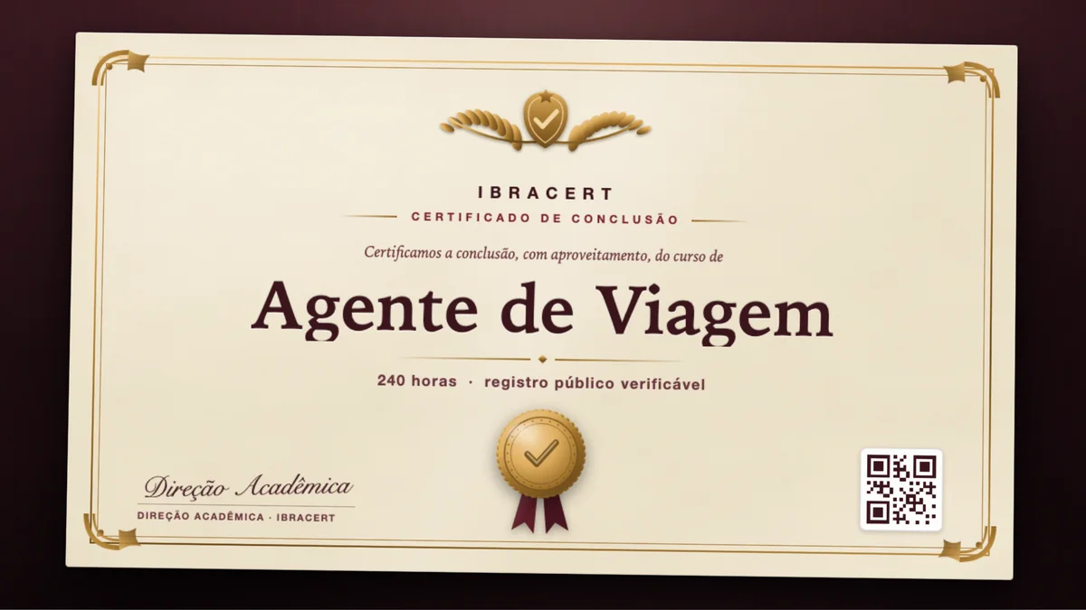 Capa do curso Agente de Viagem