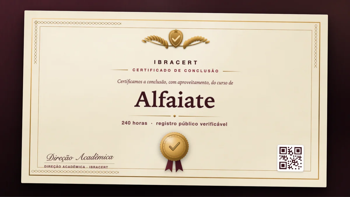 Capa do curso Alfaiate