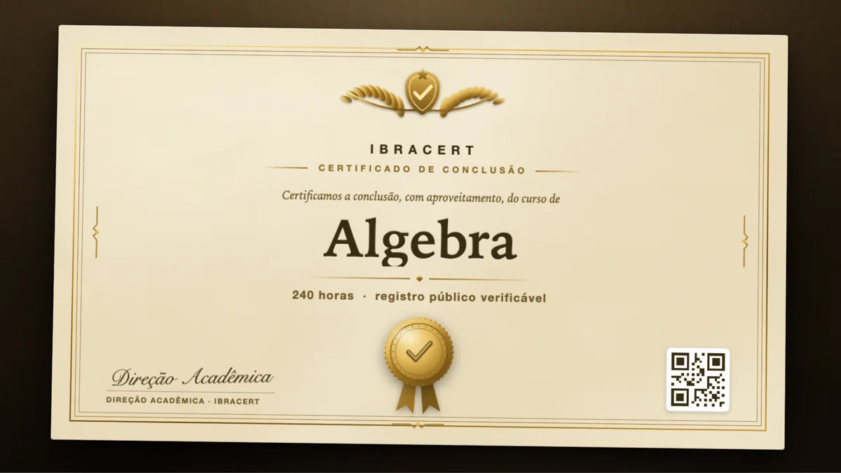 Capa do curso Algebra