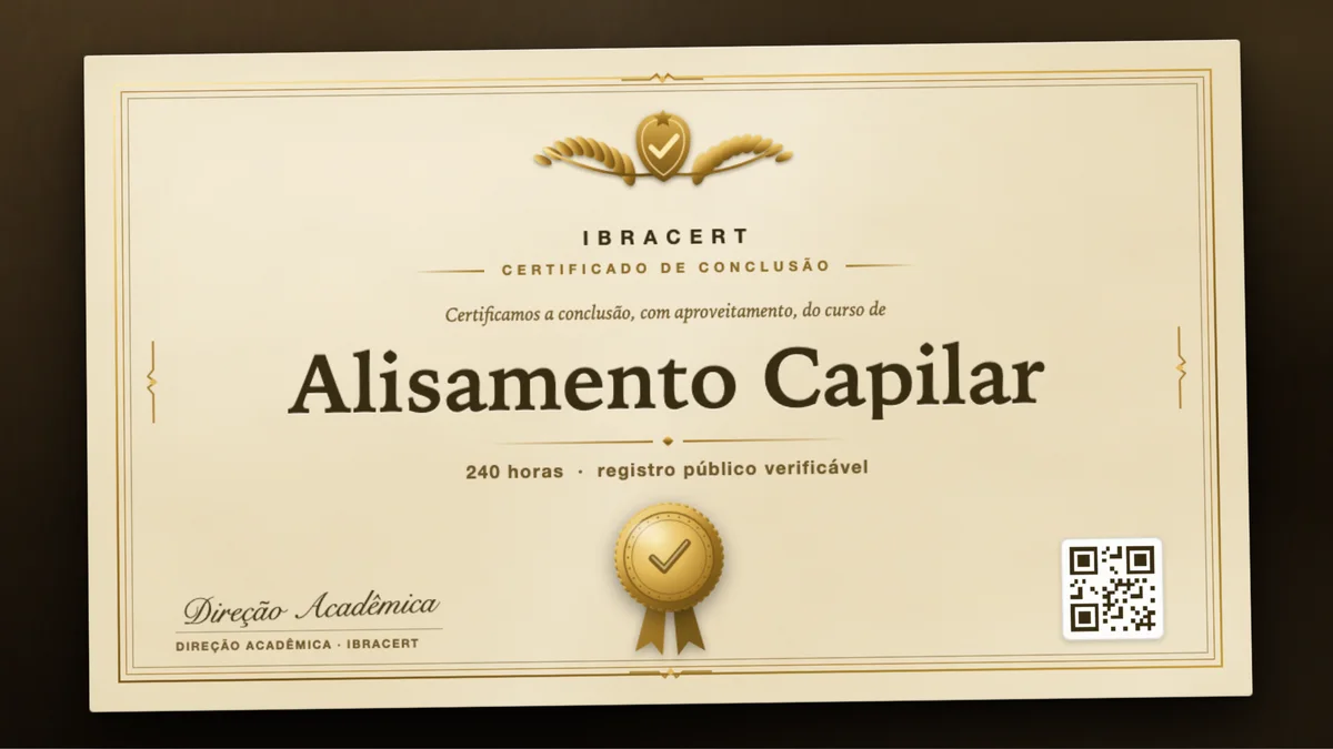 Capa do curso Alisamento Capilar