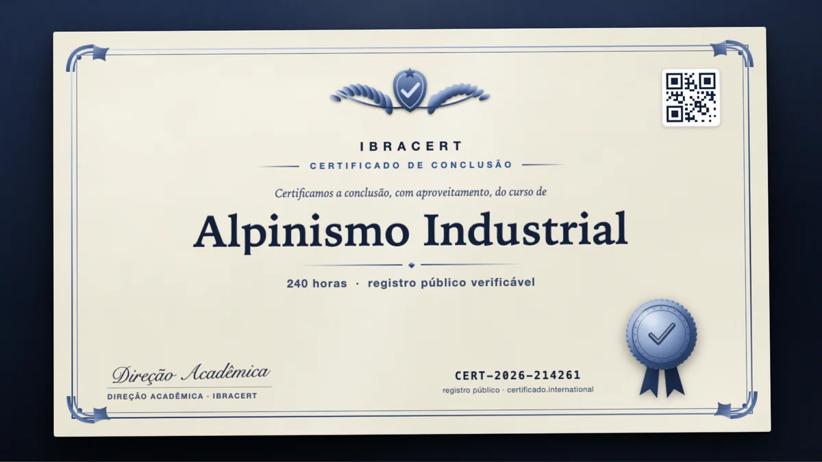 Capa do curso Alpinismo Industrial