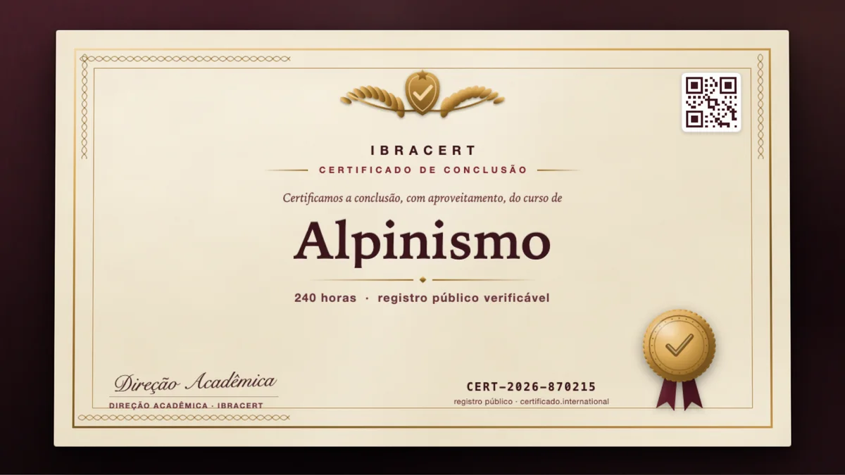 Capa do curso Alpinismo